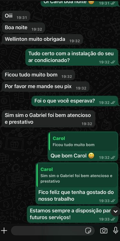 Instalação de ar condicionado em joinville